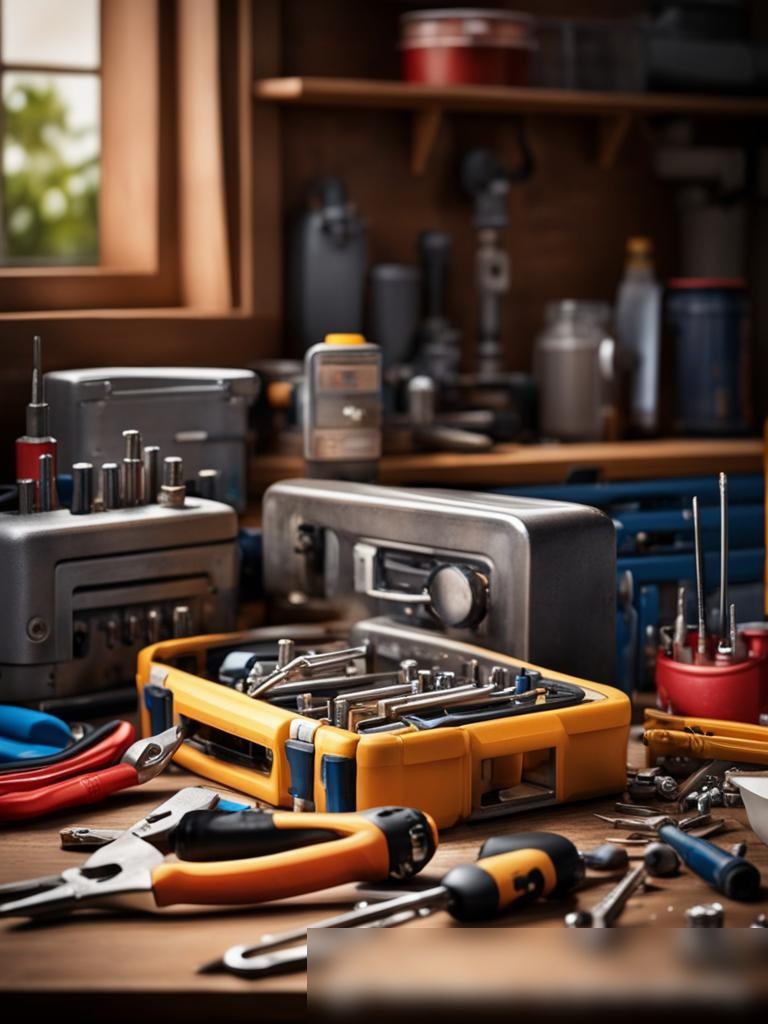 Изображение, показывающее инструменты и оборудование для ремонта бытовой техники - Пример 5