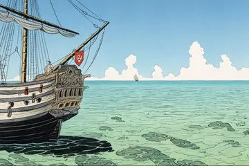 Ligne-Claire Desert Landscape - Пример 4