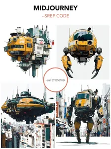 Futuristic Robotics in Urban Setting - Пример 1