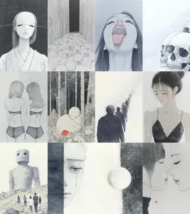 Surreal Monochrome Melancholy - Пример 1