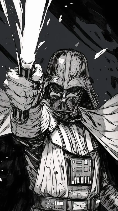 Dynamic Black and White Comic Art - Пример 2