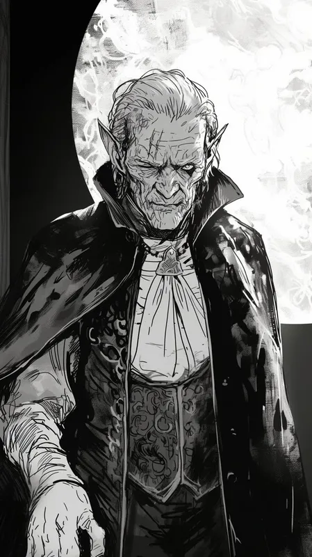 Dynamic Black and White Comic Art - Пример 4