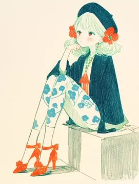 Whimsical Pastel Pencil Art - Пример 2