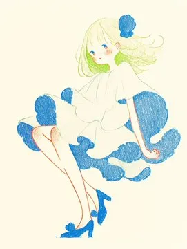 Whimsical Pastel Pencil Art - Пример 3