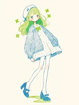 Whimsical Pastel Pencil Art - Пример 4