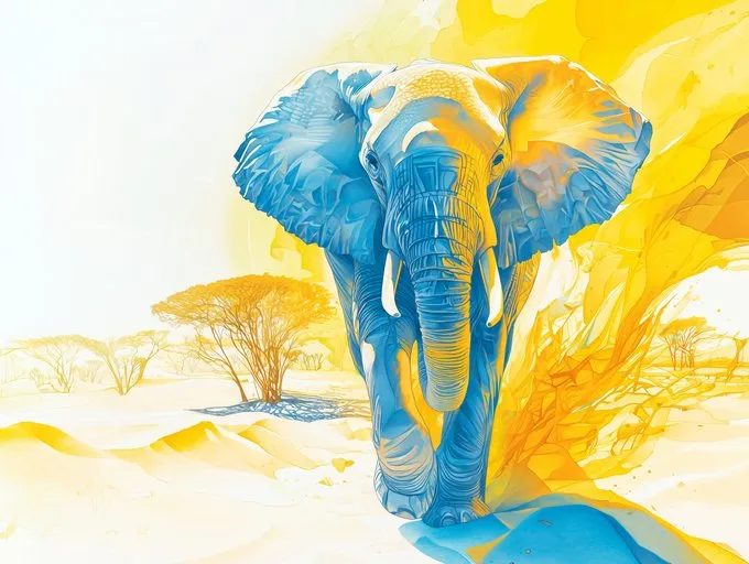 Sunlit Breeze with Watercolor Hues - Пример 4