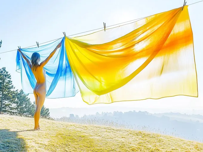 Sunlit Breeze with Watercolor Hues - Пример 1