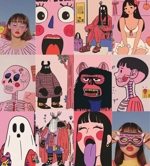 Pop Surreal Cartoon Chaos - Пример 1