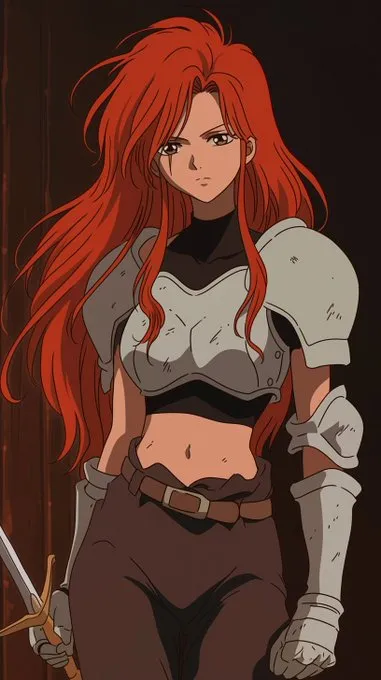 80s Anime Warrior Aesthetic - Пример 3