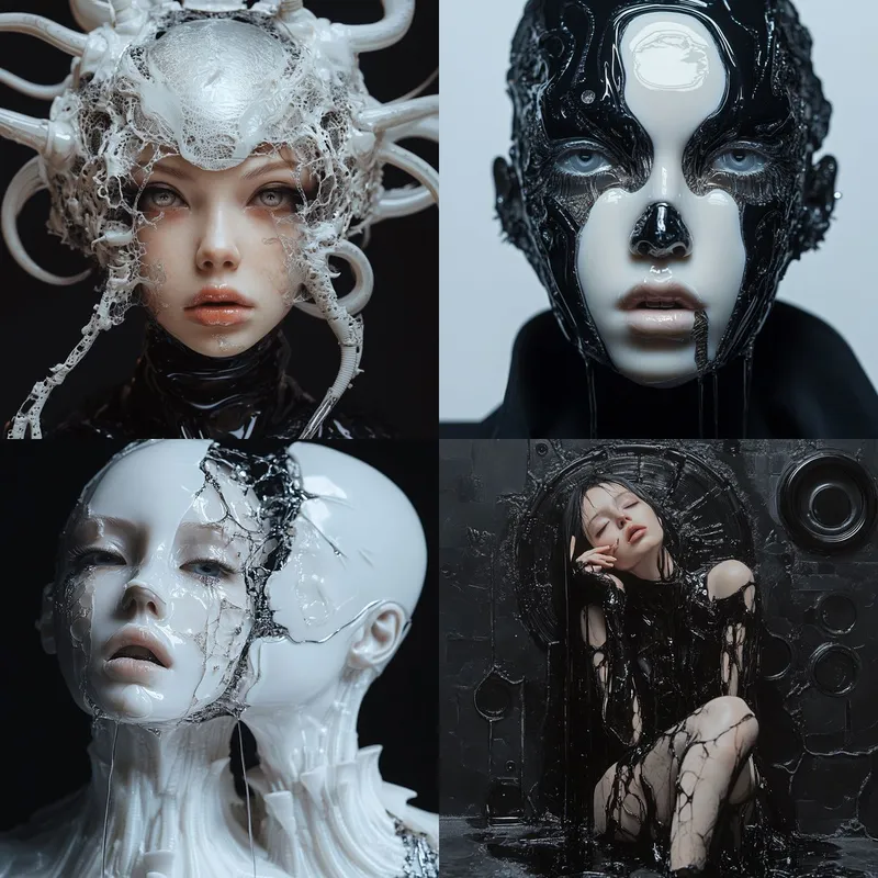 Surreal Cybernetic Elegance - Пример 2