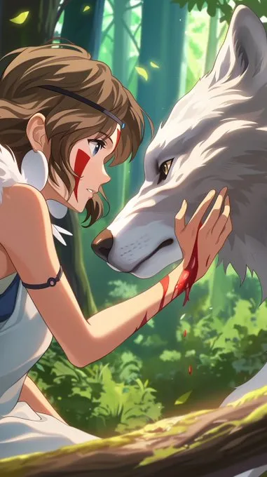 Whimsical Fusion of Disney and Ghibli - Пример 3