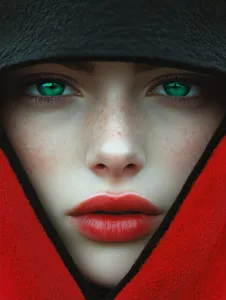 Vibrant Symmetry Portrait - Пример 1