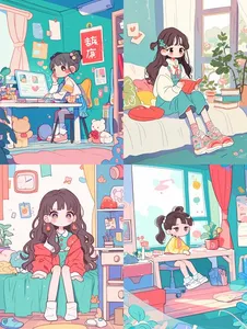 Dreamy Pastel Anime Room - Пример 1
