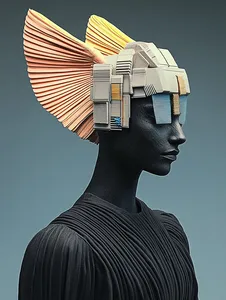 Futuristic Geometric Elegance - Пример 1