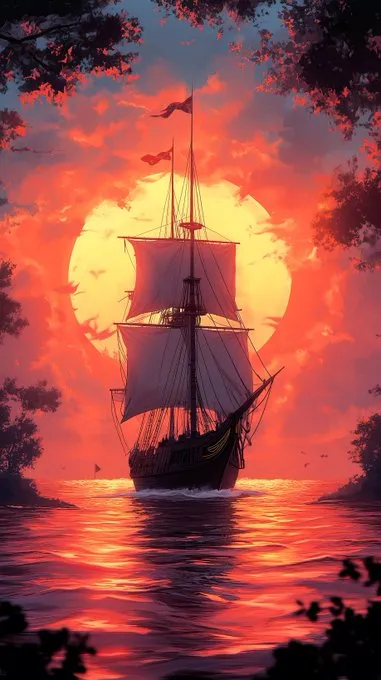 Vibrant Sunset Harmony - Пример 1