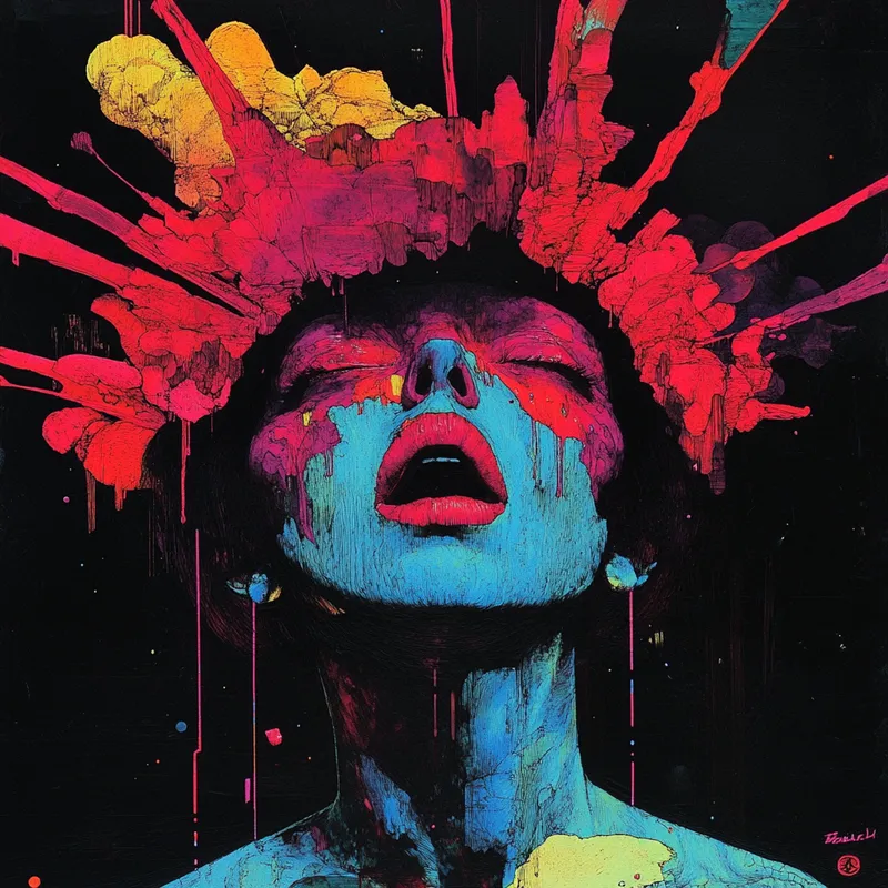 Vibrant Anime Pop Art - Пример 2