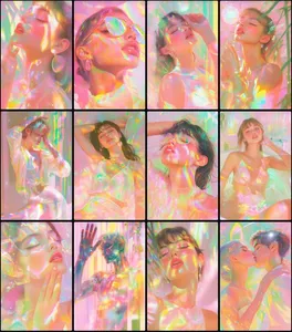 Dreamy Neon Radiance - Пример 1