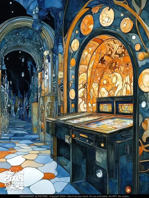 Stained Glass Ocean Wave - Пример 4