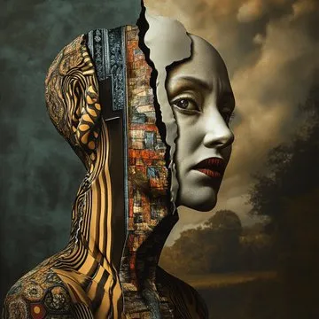 Surreal Futuristic Portrait - Пример 3