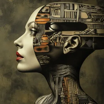 Surreal Futuristic Portrait - Пример 1