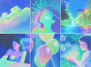 Dreamy Neon Fantasy - Пример 1