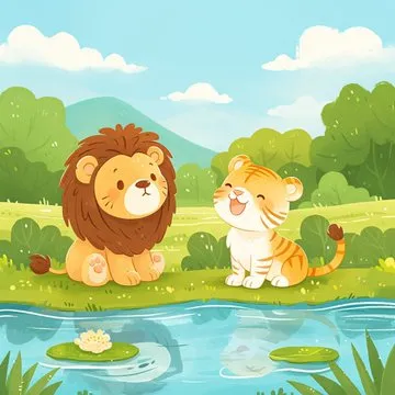 Cheerful Animal Illustration - Пример 2