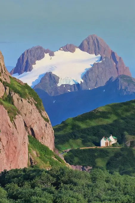 Serene Alpine Canvas - Пример 2