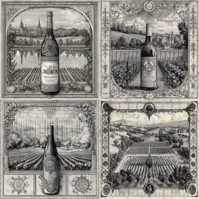 Elegant Etching Style - Пример 3