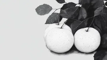 Monochrome Floral Portrait - Пример 3