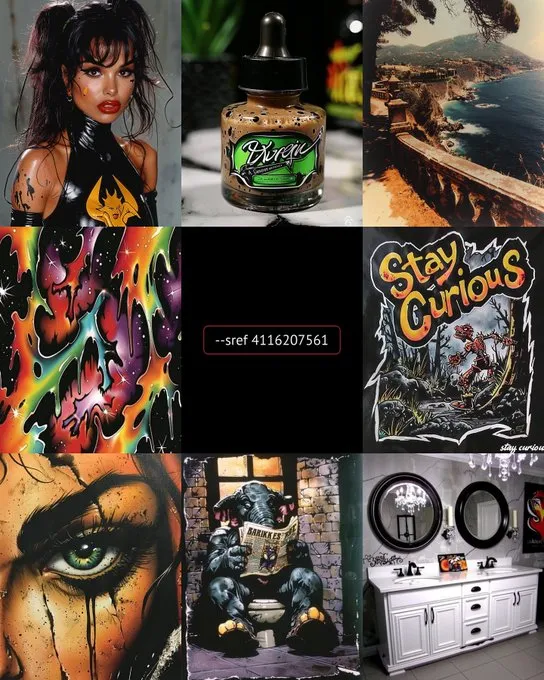 Gritty Neon Surrealism - Пример 2