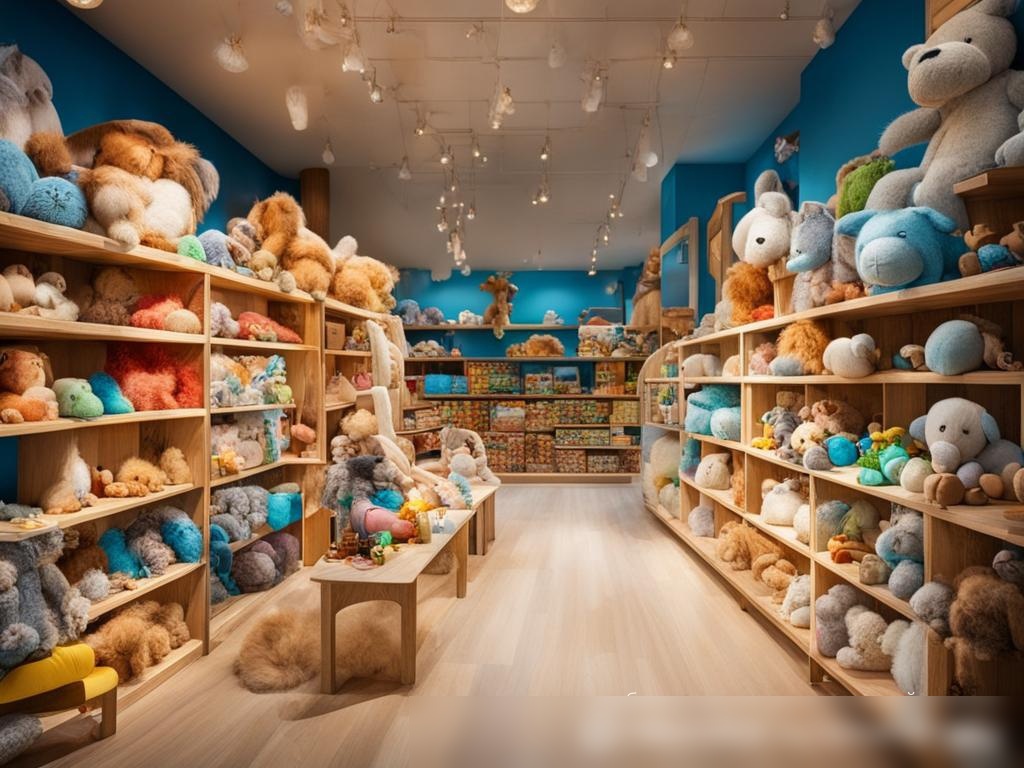 Широкоформатное изображение интерьера яркого детского магазина игрушек - Пример 4