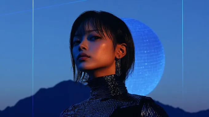 Futuristic Nocturnal Elegance - Пример 1