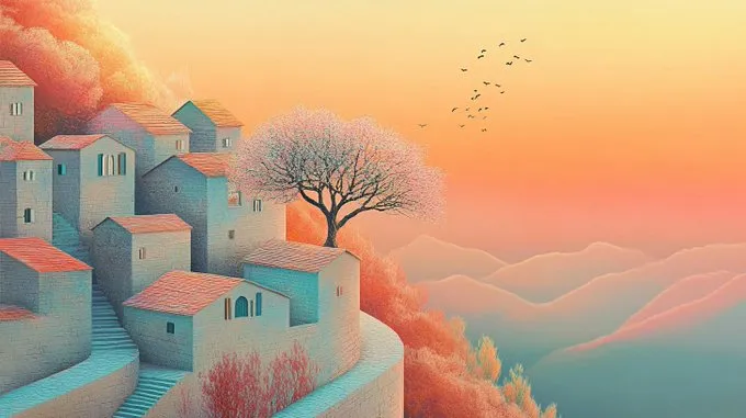 Surreal Pastel Dreamscape - Пример 4