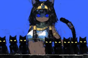 Mystic Feline Elegance - Пример 1