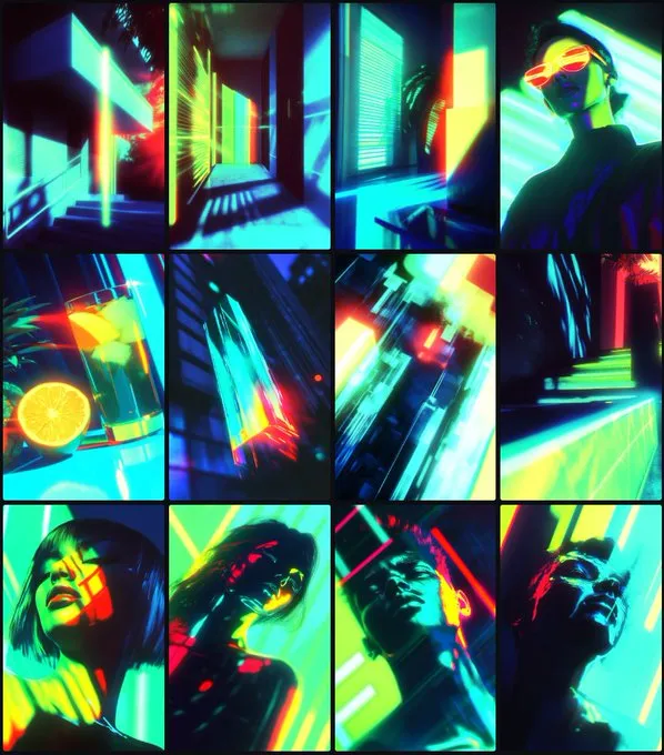 Vibrant Cyberpunk Dream - Пример 2