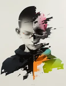 Fragmented Abstract Portrait - Пример 1