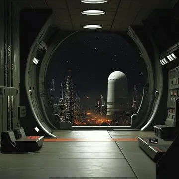 Futuristic Space View - Пример 2