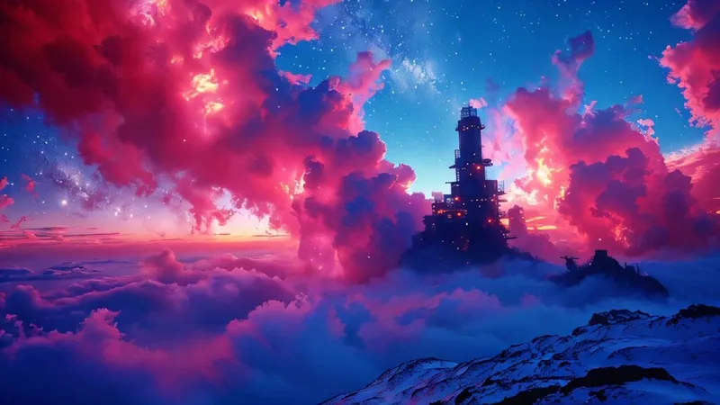 Vibrant Cosmic Sci-Fi - Пример 3