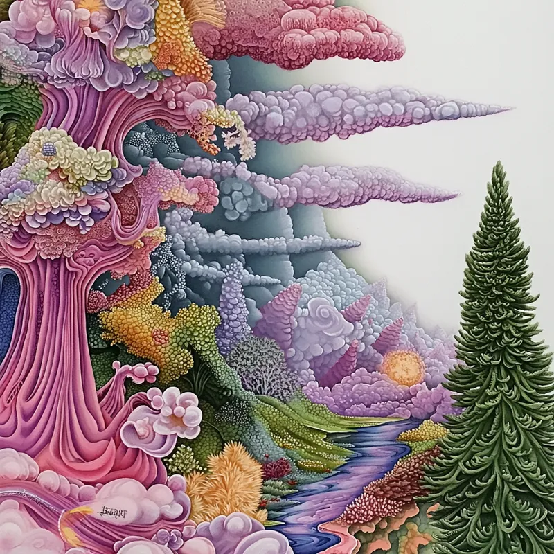 Surreal Pastel Fantasy - Пример 3