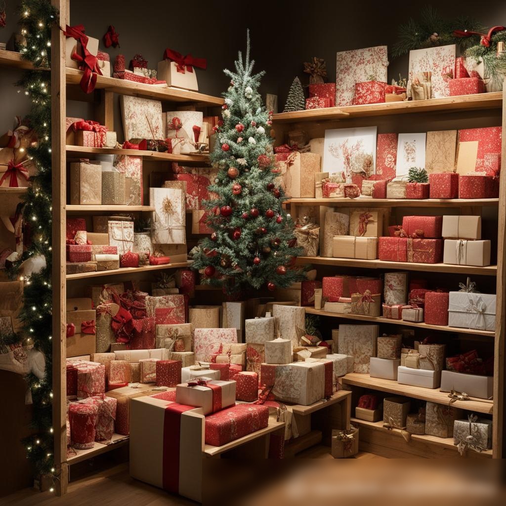 Праздничный уголок магазина с новогодней тематикой: Скачать изображение - Пример 3