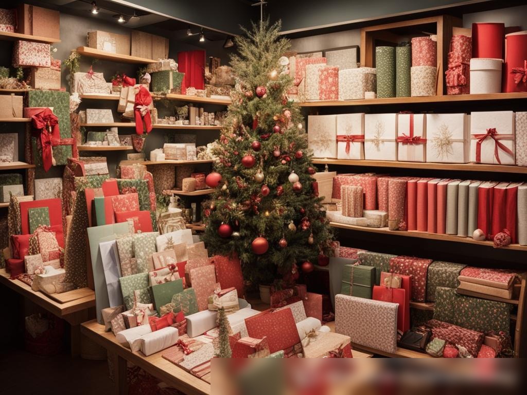 Праздничный уголок магазина с новогодней тематикой: Скачать изображение - Пример 4
