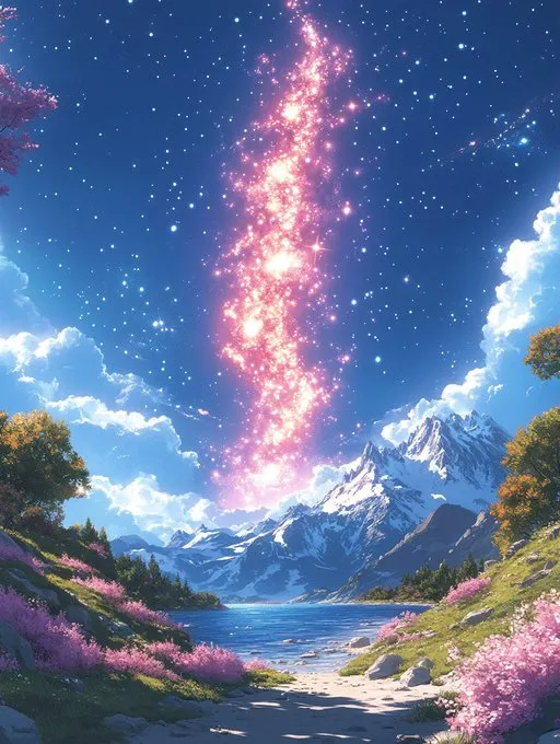 Dreamlike Celestial Landscape - Пример 2