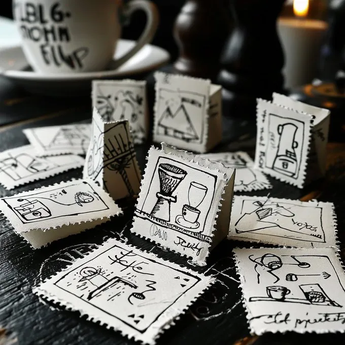 Black-and-White Retro Café - Пример 3