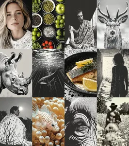 Whimsical Pointillism Surrealism - Пример 3