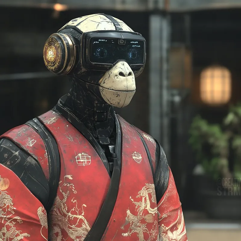 Futuristic Samurai Ape - Пример 2