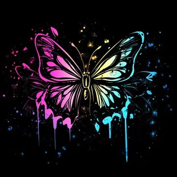 Neon Dreamscape Cat - Пример 3