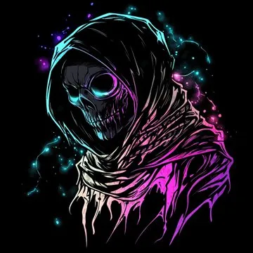 Neon Dreamscape Cat - Пример 4