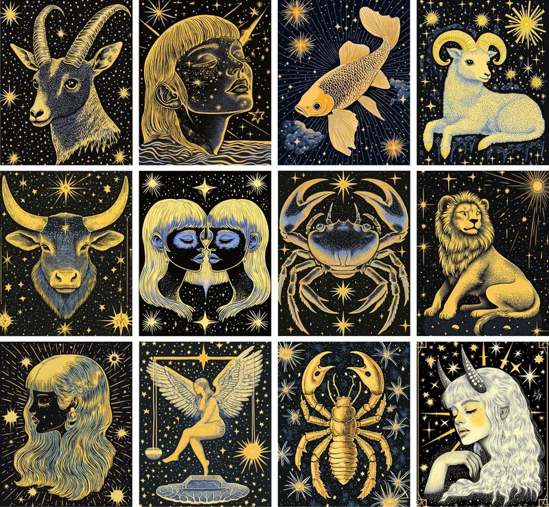 Mystical Zodiac Illustrations - Пример 2