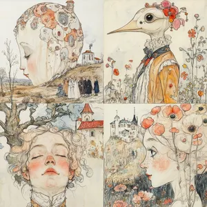 Futuristic Geometric Portrait - Пример 4