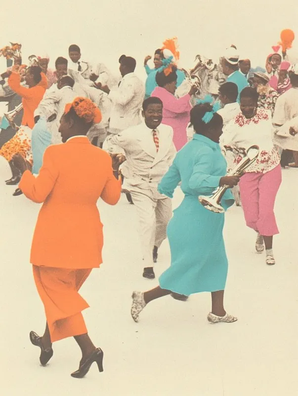 Vibrant Retro Celebration - Пример 4